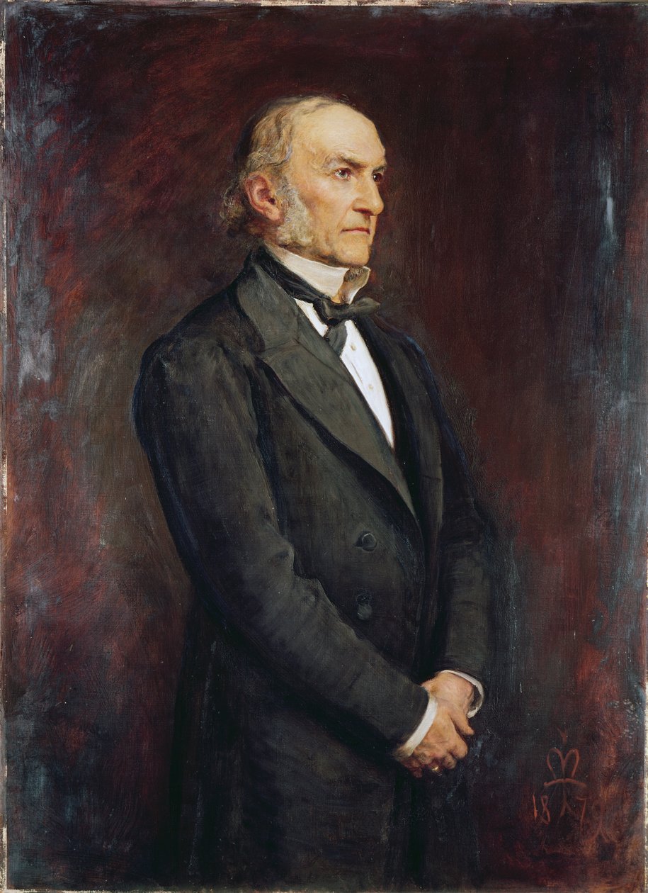 ウィリアム・エワート・ゴールドストーン（1809-1898）1879の肖像 作： ジョン・エバレット・ミレー