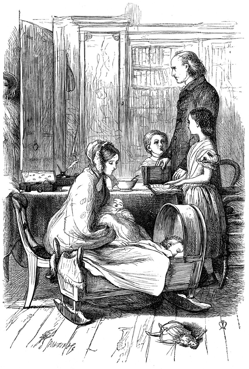 Anthony TrollopeによるFramley Parsonageのシーン、1860年。 作： ジョン・エバレット・ミレー