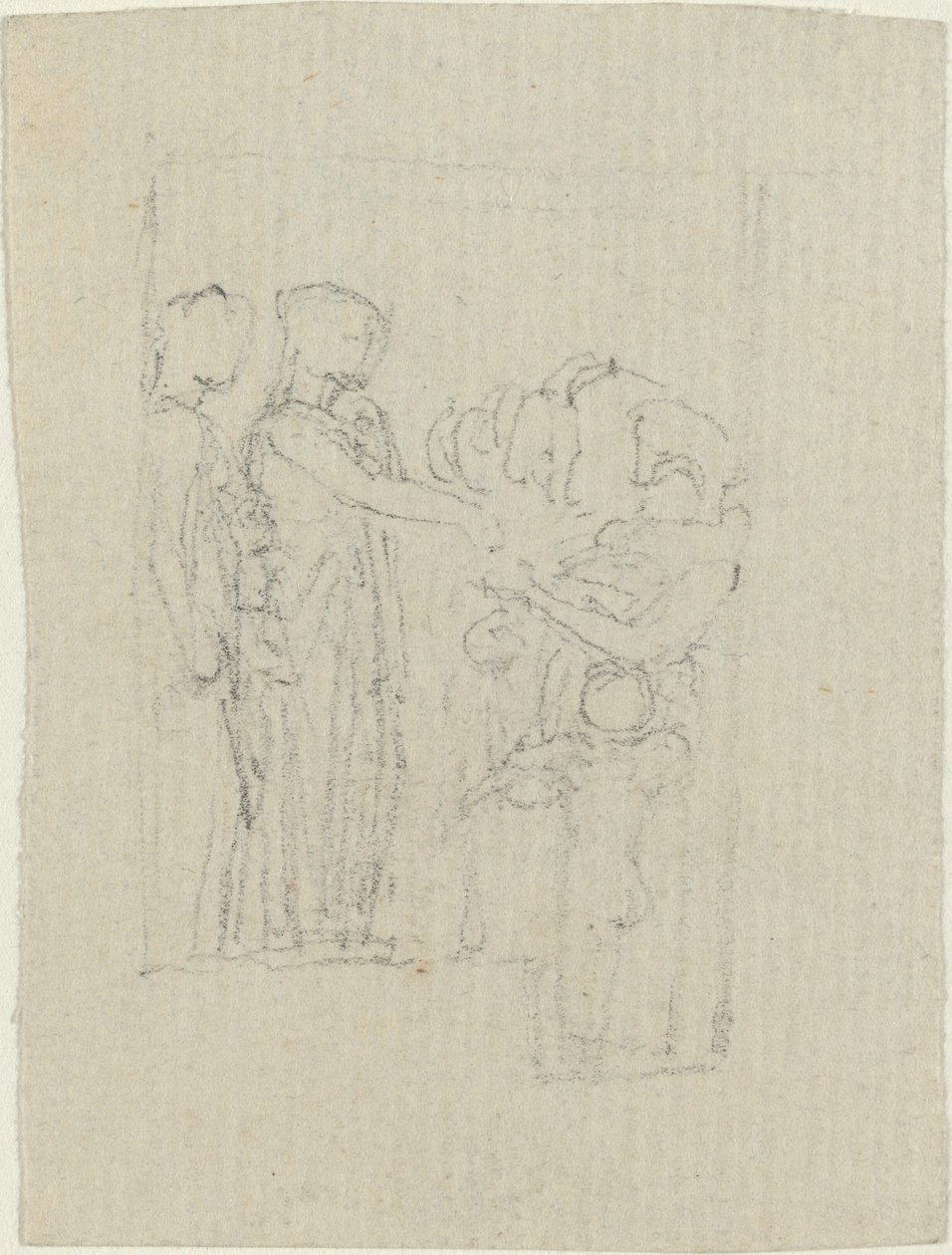 Beggars at a Door (Yarborough Monument の習作) 作： ジョン・フラックスマン