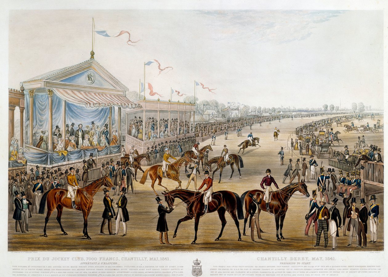 1841年のシャンティイのジョッキー・クラブ賞 ジョン・フレデリック・ヘリング（1795-1865）によるプリント 作： ジョン・フレデリック・ヘリング・シニア
