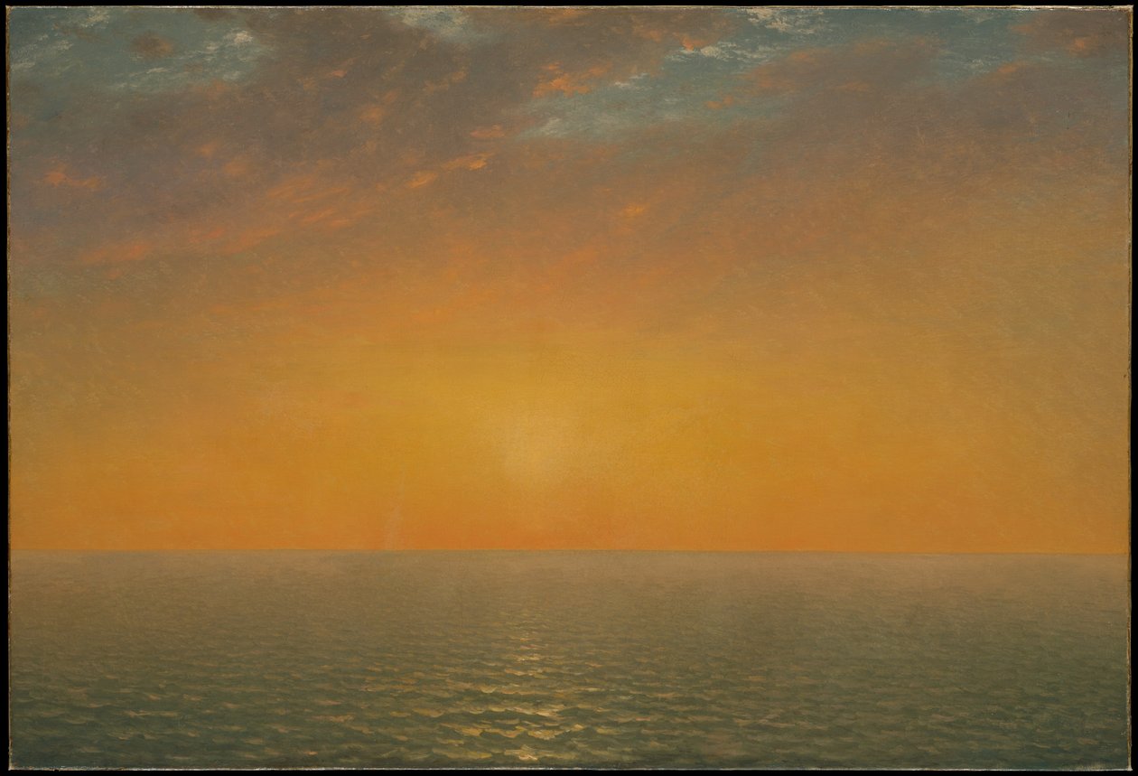 海の夕日 作： ジョン・フレデリック・ケンセット