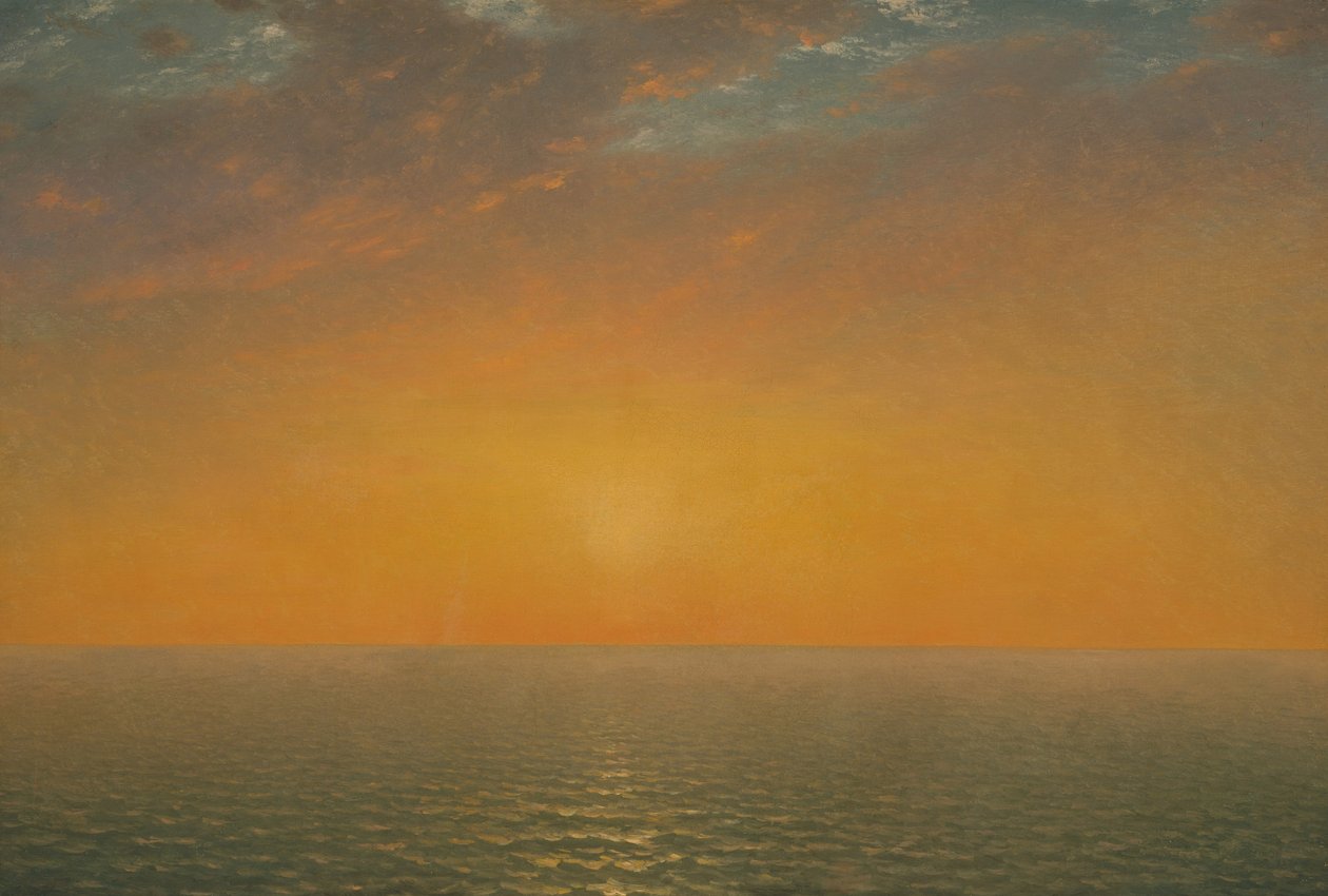 海に沈む夕日 作： ジョン・フレデリック・ケンセット