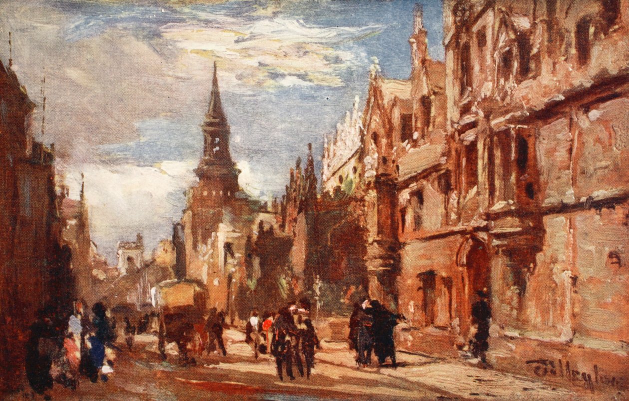 オールソウルズカレッジとハイストリート、1903 作： John Fulleylove