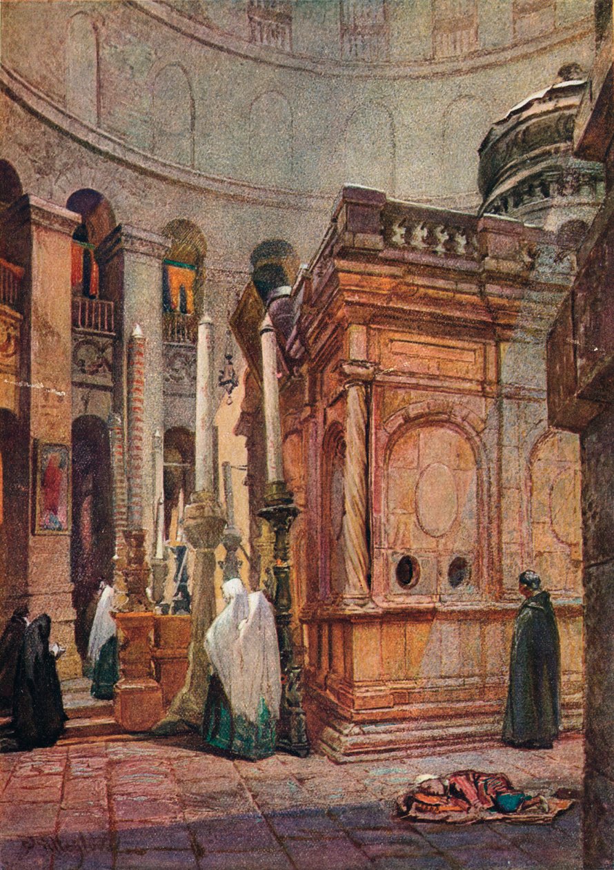 ロタンダと聖墳墓礼拝堂、1902年、1906年。 作： John Fulleylove