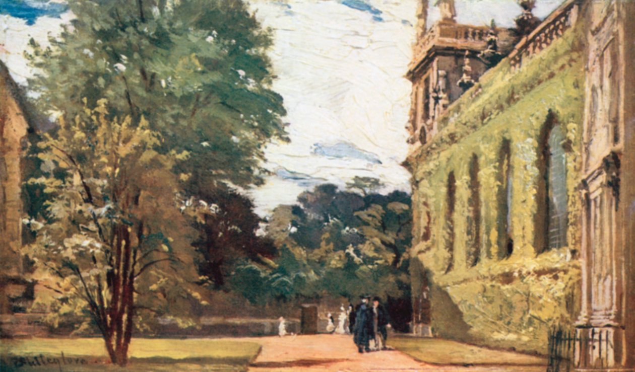 トリニティ・カレッジ（カラーリトグラフ） 作： John Fulleylove