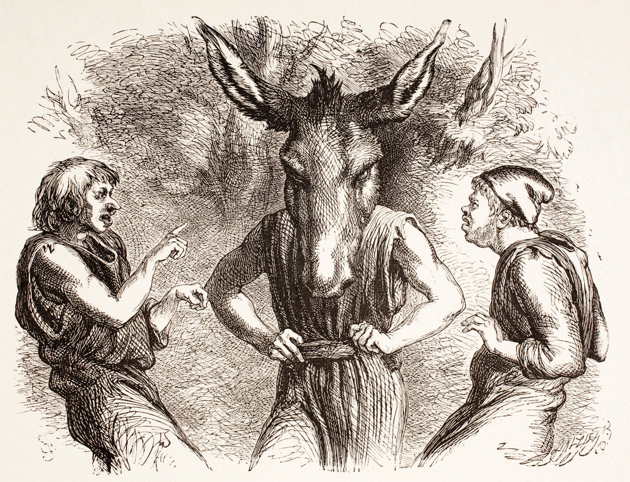 &39;The Illustrated Library Shakespeare&39;の真夏の夜の夢のイラスト、ロンドン1890年発行 作： ジョン・ギルバート