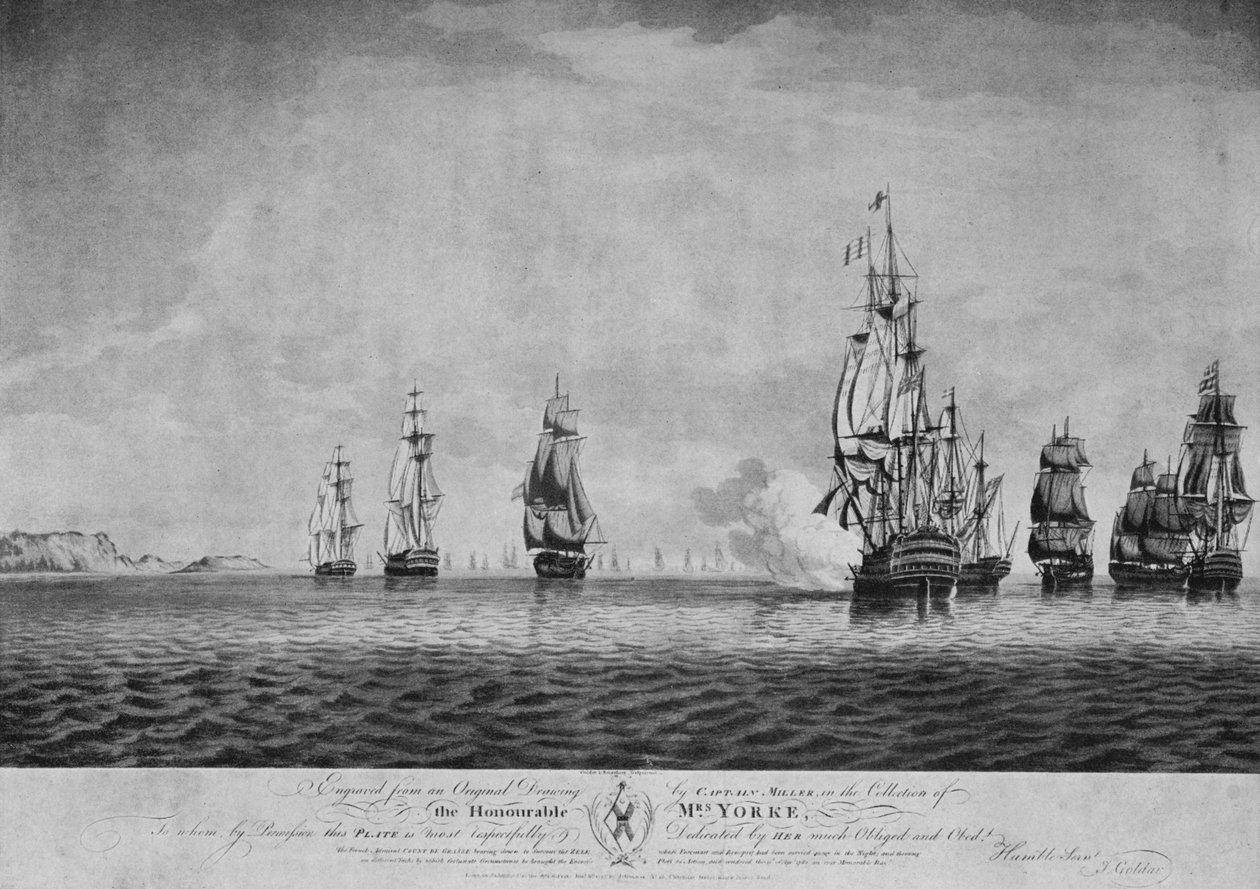 聖人の戦い、c1795 作： ジョン・ゴールダー