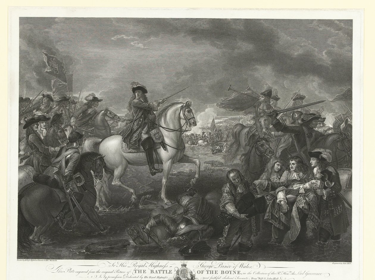 ボインの戦いでのウィリアム 3 世王、1690 年 ボインの戦い（オブジェクトのタイトル） 作： ジョン・ホール