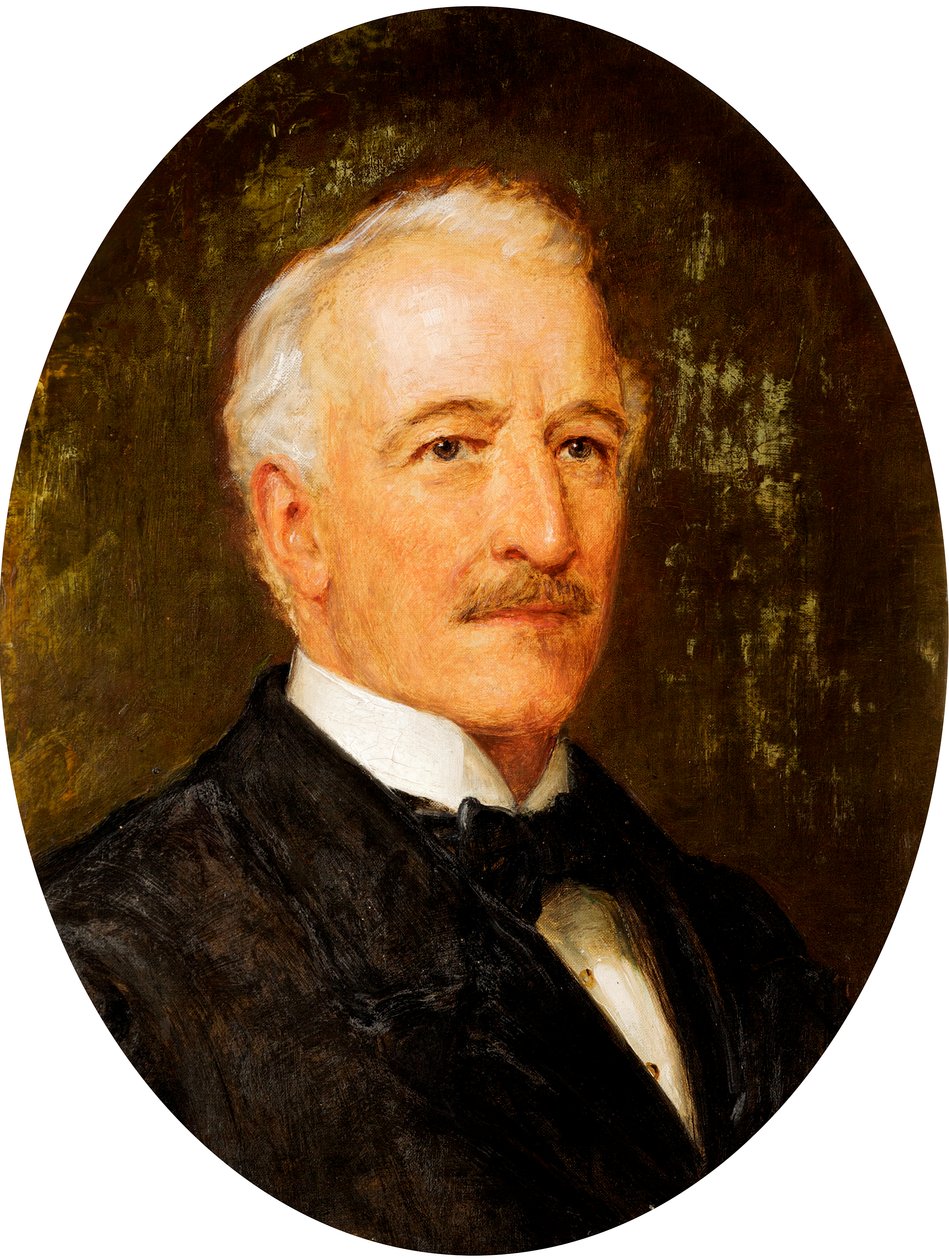 チャールズ・コンラッド・アドルフ・デュ・フェリエール男爵（1823-1908）、チェルトナムの自由党議員（1880-85）、1885-1900年頃（キャンバスに油彩） 作： ジョン・ハンソン・ウォーカー