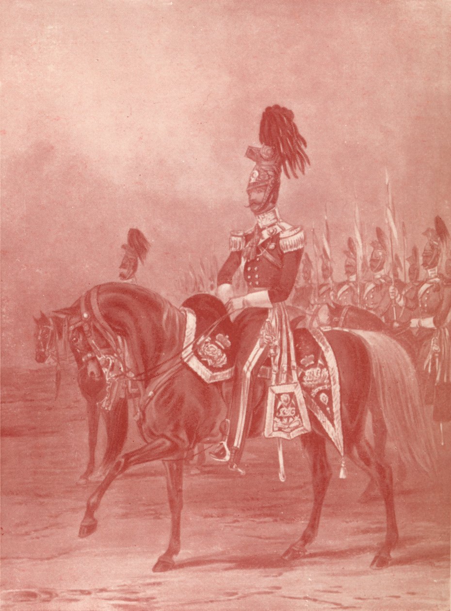 ボンベイランサーズ役員、c1820-1870、1909 作： ジョン・ハリス・ジュニア
