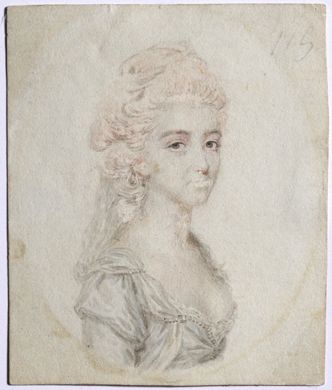 女性の肖像、c。 1776年。 作： ジョン・スマート