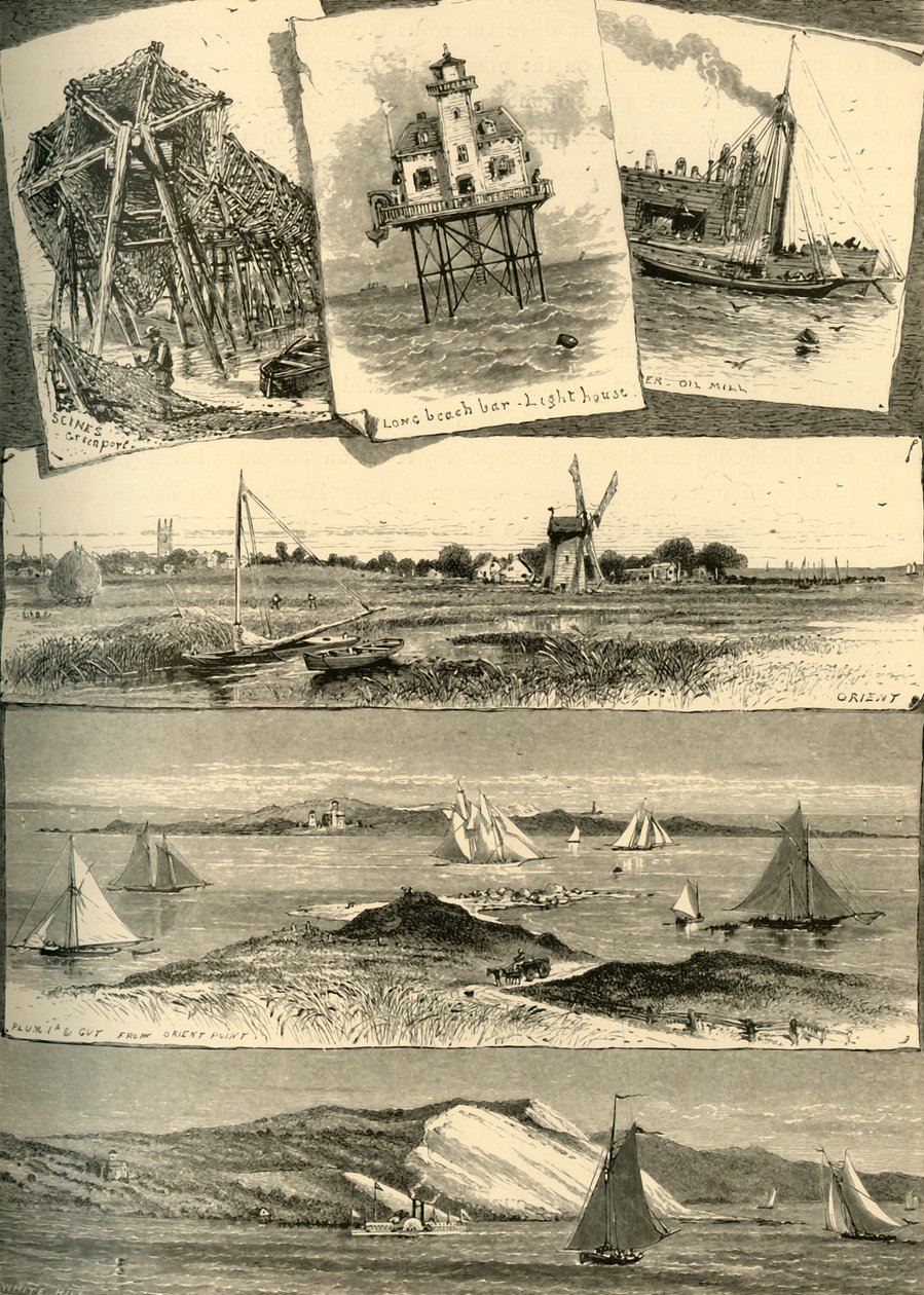 Eastern Long Island Scenes」、1872年。   作： ジョン・J・ハーレー