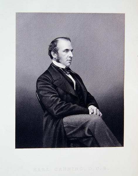 Earl Canning（「The Drawing-Room Portrait Gallery of Eminent Personages」より 作： ジョン・ジェイベズ・エドウィン・ペイズリー（後）マヤル