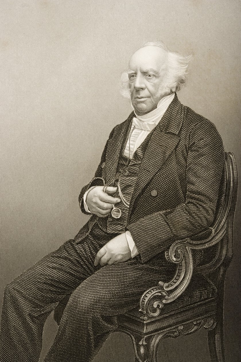 Andrew Reed（1788-1862）は、DJパウンドによって「著名な人物の応接室、第2巻」の写真から刻まれました。 作： ジョン・ジャベス・エドウィン・ペイズリー・メイオール