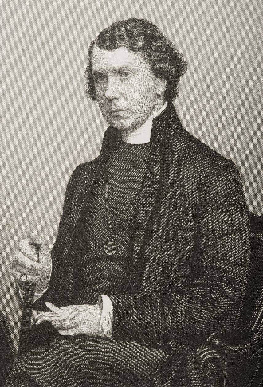 アーチボルドキャンベルテイト（1811-82）、DJパウンドが1860年にロンドンで出版した「著名な人物の応接室、第2巻」の写真から彫刻 作： ジョン・ジャベス・エドウィン・ペイズリー・メイオール