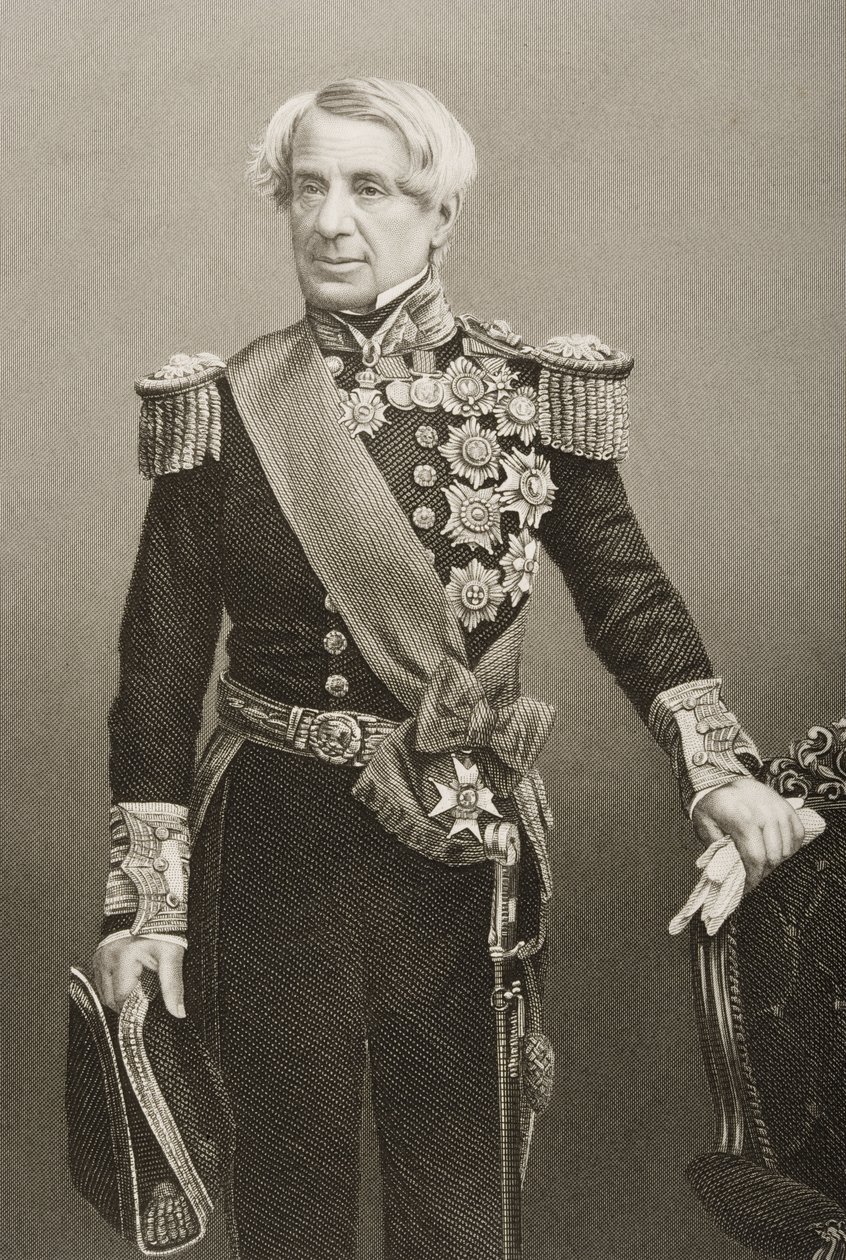 1860年にロンドンで出版された「著名な人物の応接室、第2巻」の写真からDJパウンドが彫刻したエドモンドライオンズ（1790〜1858年） 作： ジョン・ジャベス・エドウィン・ペイズリー・メイオール