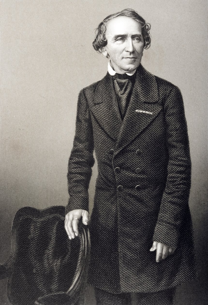 1860年にロンドンで出版された「著名な人物の応接室、第2巻」の写真からDJパウンドによって彫刻されたジャコモマイヤービール（1791-1864） 作： ジョン・ジャベス・エドウィン・ペイズリー・メイオール