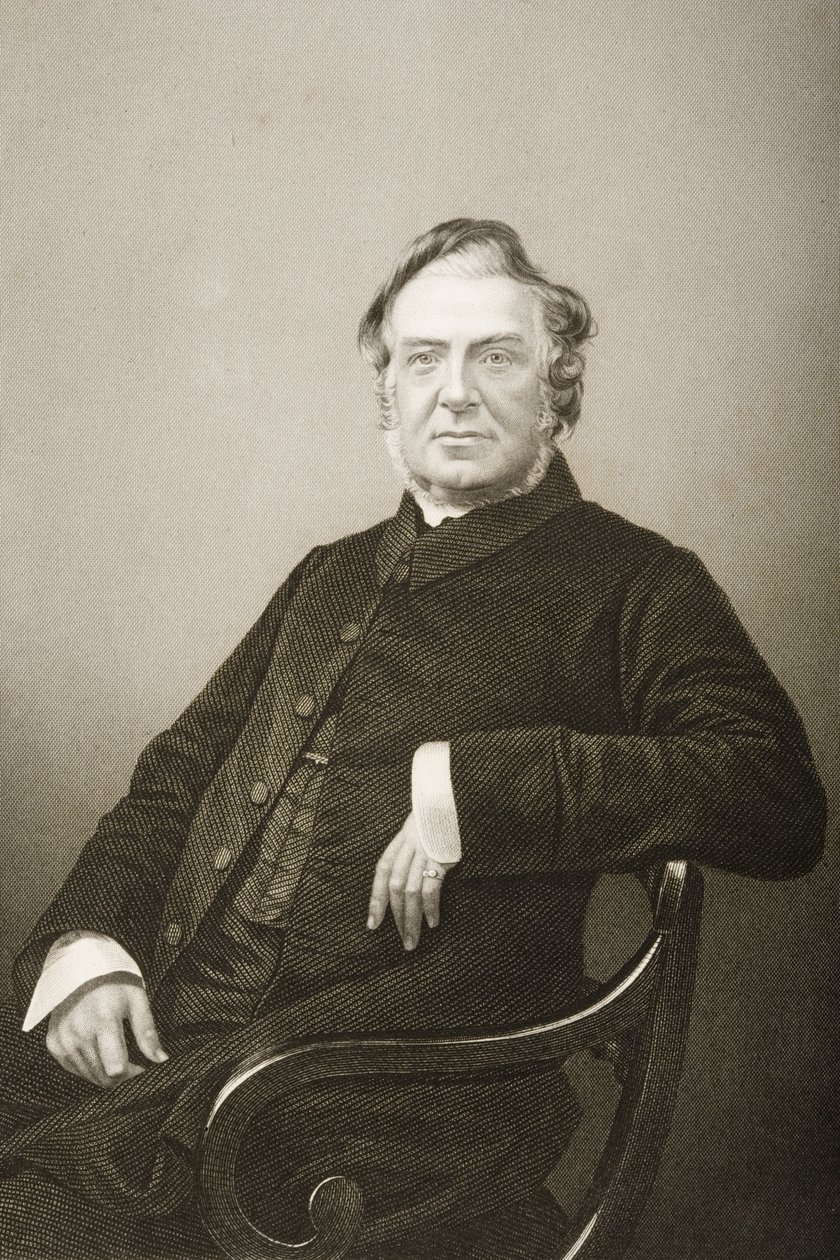 1860年にロンドンで出版された「著名な人物の応接室、第2巻」の写真からDJパウンドが彫刻したヒューストウェル（1799-1845） 作： ジョン・ジャベス・エドウィン・ペイズリー・メイオール