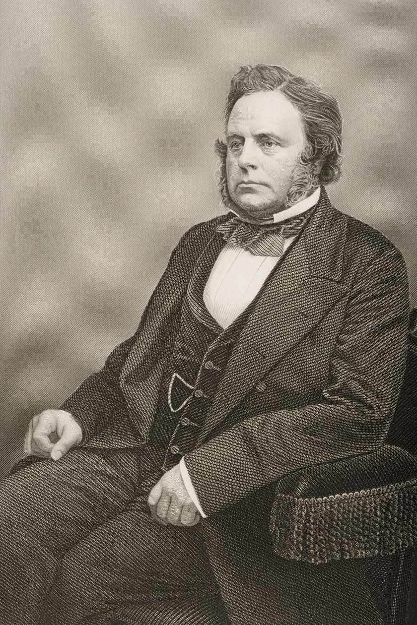 ジョンブライト（1811-89）は、DJパウンドによって写真から刻まれました。 作： ジョン・ジャベス・エドウィン・ペイズリー・メイオール