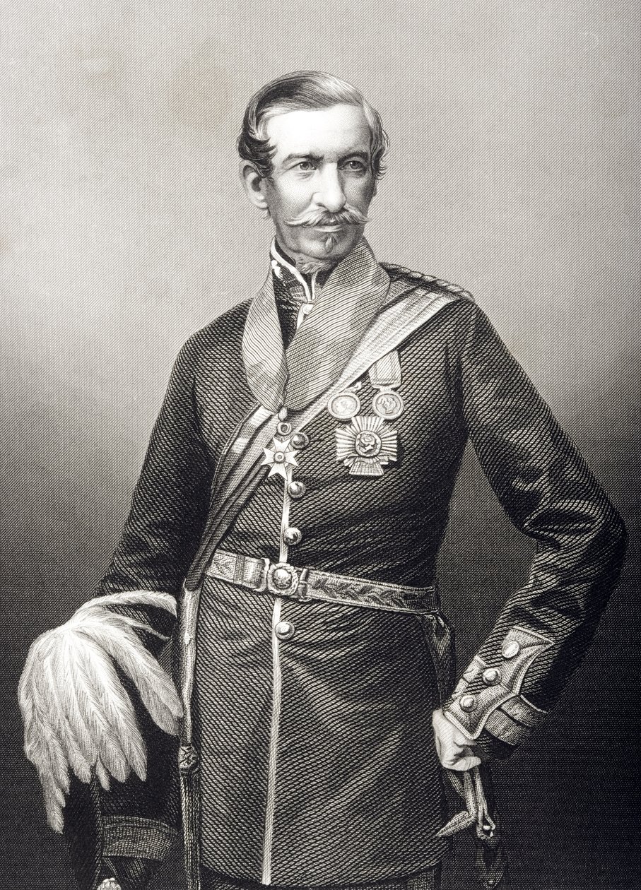 アーチデールウィルソン卿（1803-74）は、1860年にロンドンで出版された「著名な人物の応接室、第2巻」の写真から、DJパウンドによって彫刻されました。 作： ジョン・ジャベス・エドウィン・ペイズリー・メイオール