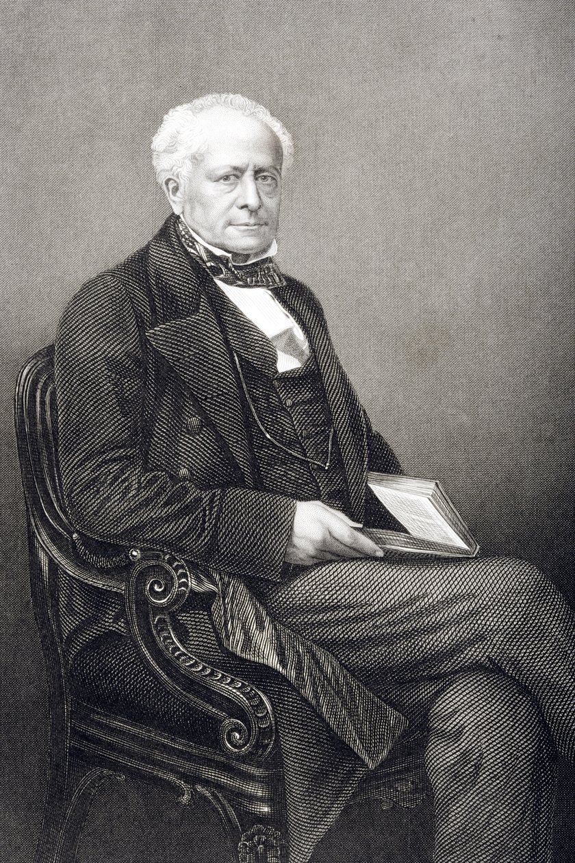 フィッツロイケリー卿（1796-1880）は、1860年にロンドンで出版された「著名な人物の応接室、第2巻」の写真から、DJパウンドによって彫刻されました。 作： ジョン・ジャベス・エドウィン・ペイズリー・メイオール
