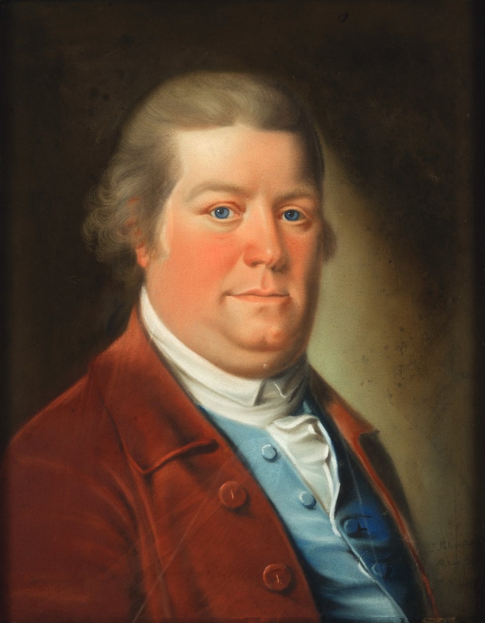 ジョン・ジョンストン（1753-1818）、自画像、1783年 作： ジョン・ジョンストン