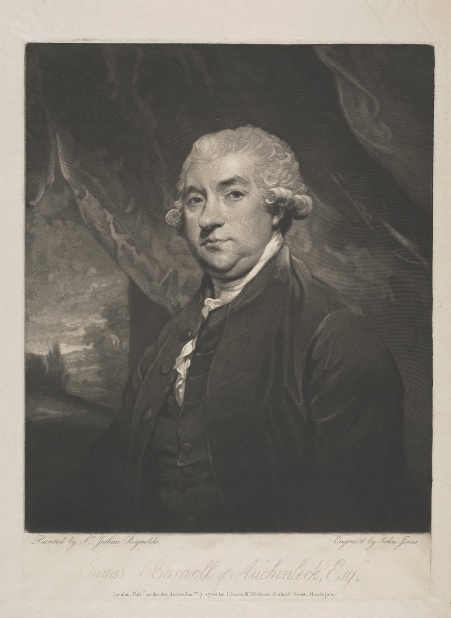 Auchinleck、Esq の James Boswell。 作： ジョン・ジョーンズ