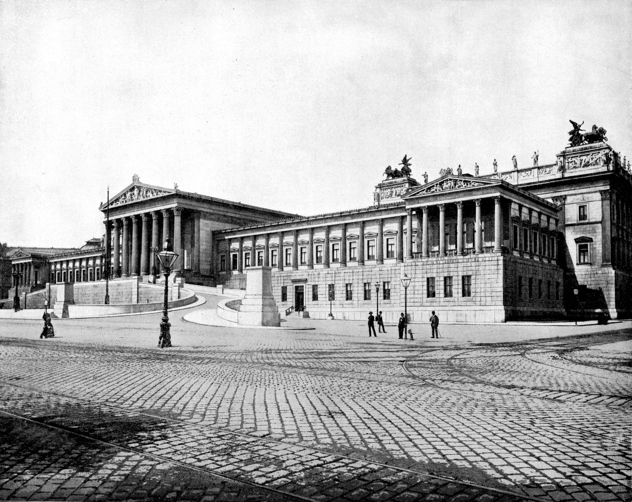 国会議事堂、ウィーン、1893年。 作： ジョン・L・ストッダード