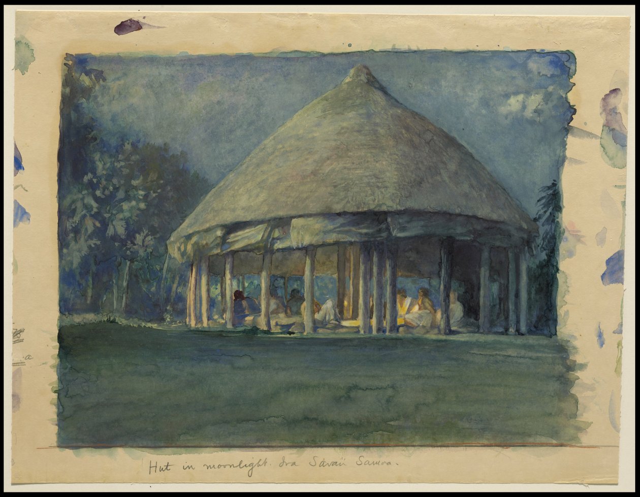 月明かりの小屋、イヴァ、サバイイ、1890年10月、1890年 作： ジョン・ラ・ファージュまたはラファージュ