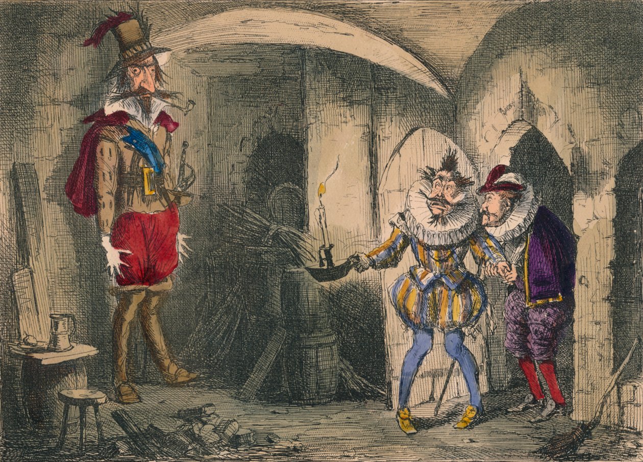 サフォークとマウントイーグルによるグイドフォークスの発見、1850年 作： ジョン・リーチ
