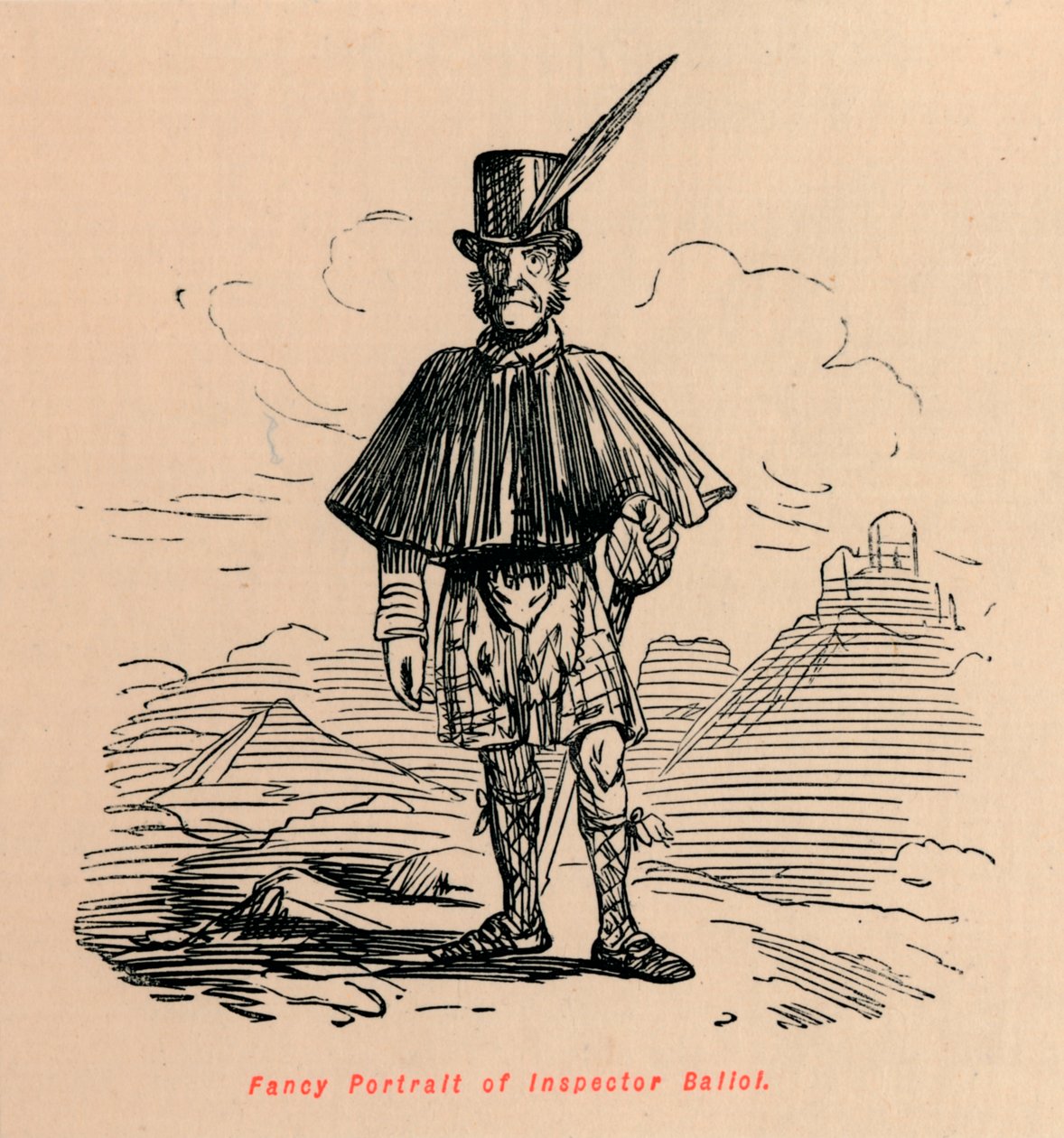 バリオイ監察官の派手な肖像画、c1860、c1860 作： ジョン・リーチ