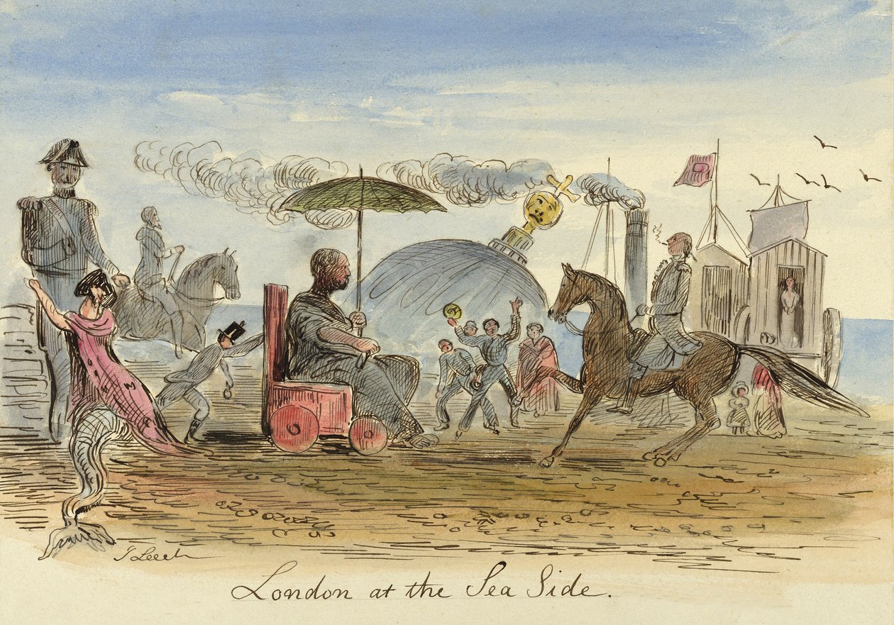ロンドンのシーサイド、1844年 作： ジョン・リーチ