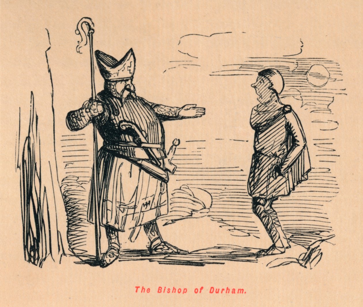 ダラム司教、c1860、c1860 作： ジョン・リーチ