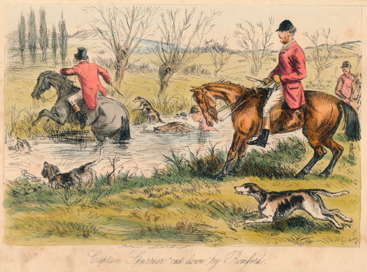 キャプテンスプリエは1865年にロンフォードによって切り倒されました。アーティスト：ジョンリーチ、ハブロナイトブラウン。 作： ジョンリーチとハブロナイトブラウン