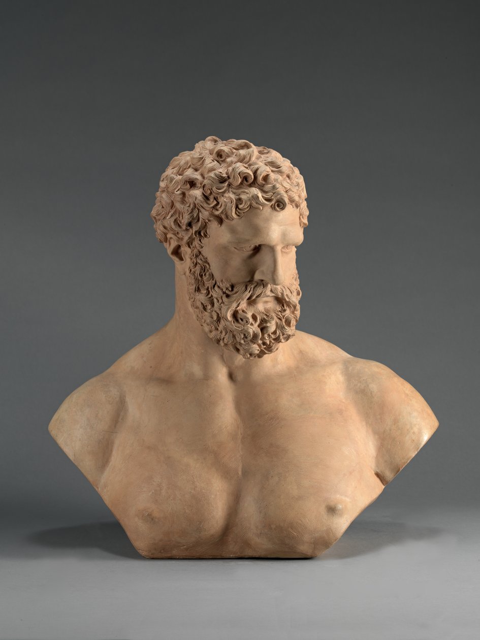 ヘラクレス、1745-52年頃（テラコッタ） 作： ジョン・マイケル・ライスブラック