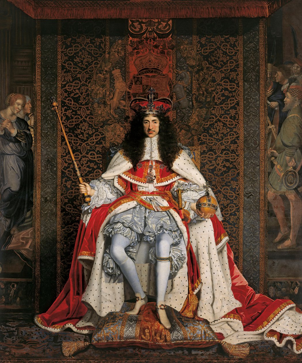 イギリスのチャールズ2世の肖像1630〜1685年、1676年頃。 作： ジョンマイケルライト