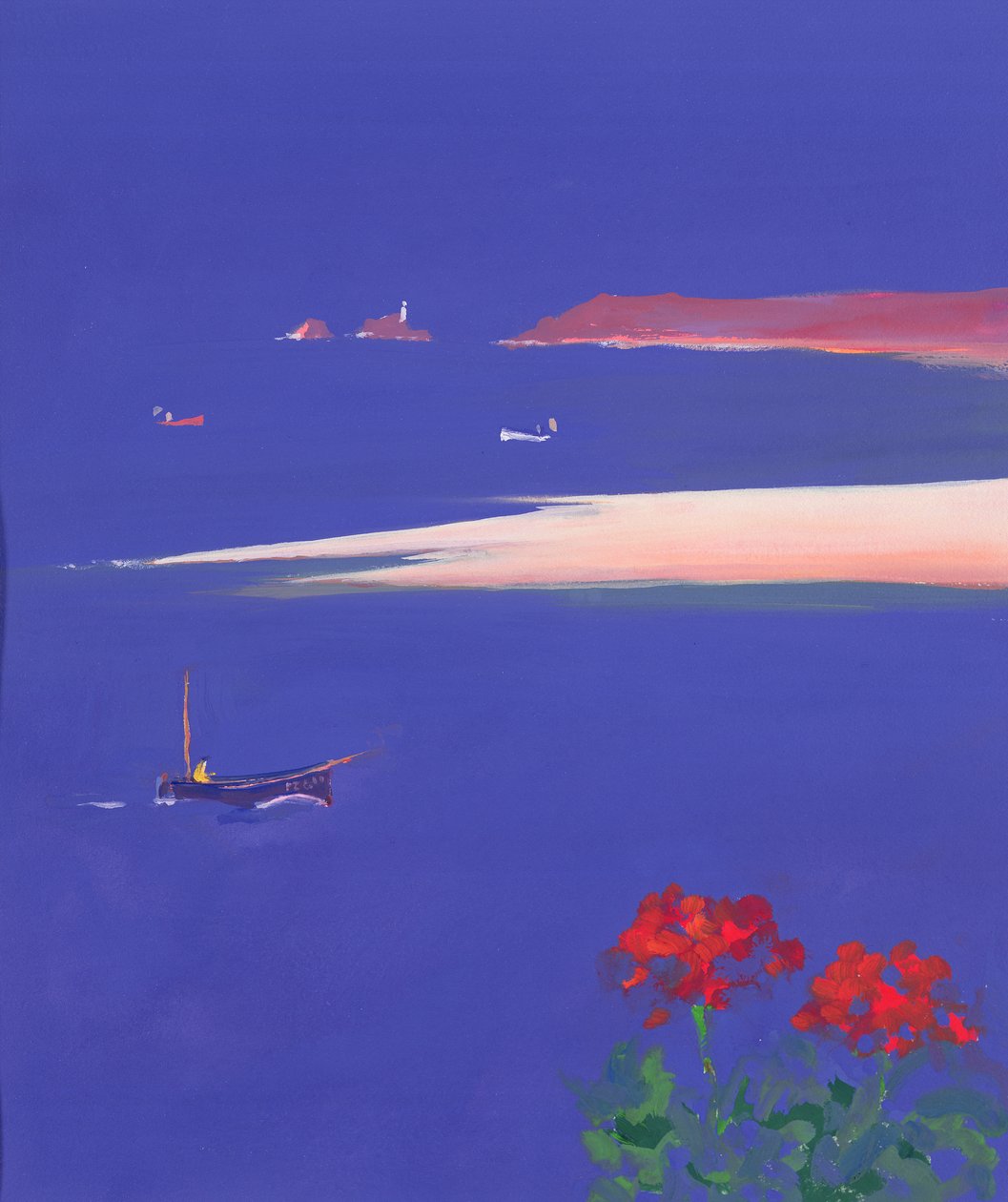 Godrevy and Blue Boat、1999 作： ジョン・ミラー