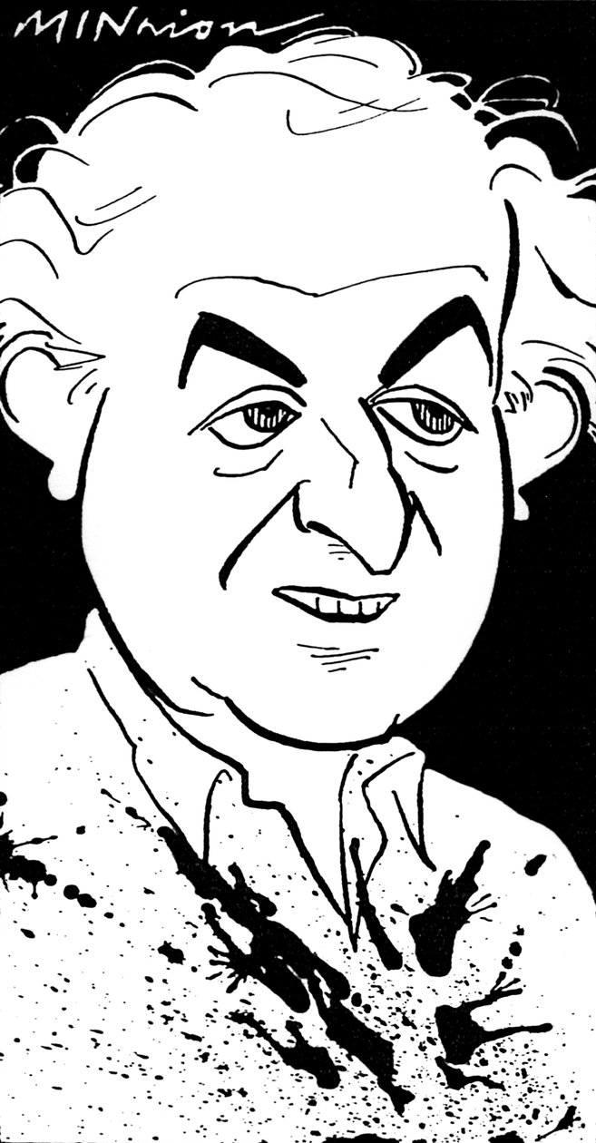 ラルフ・ステッドマン、ジョン・ミニオンによる風刺画 作： ジョン・ミニオン
