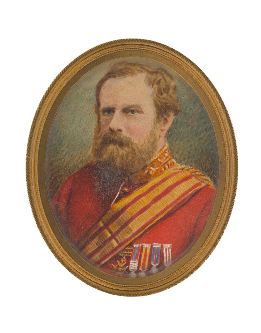 デビッド・ポット中将（1812-1881）のスタッフユニフォーム姿 作： ジョン・モファット