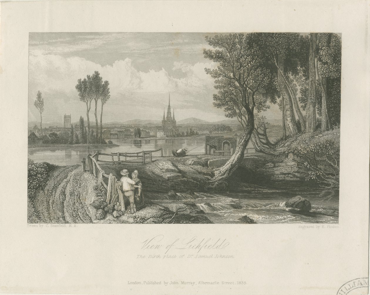 リッチフィールド-イーストビュー：鋼版画、nd [c 1835]（印刷） 作： ジョン・マレー