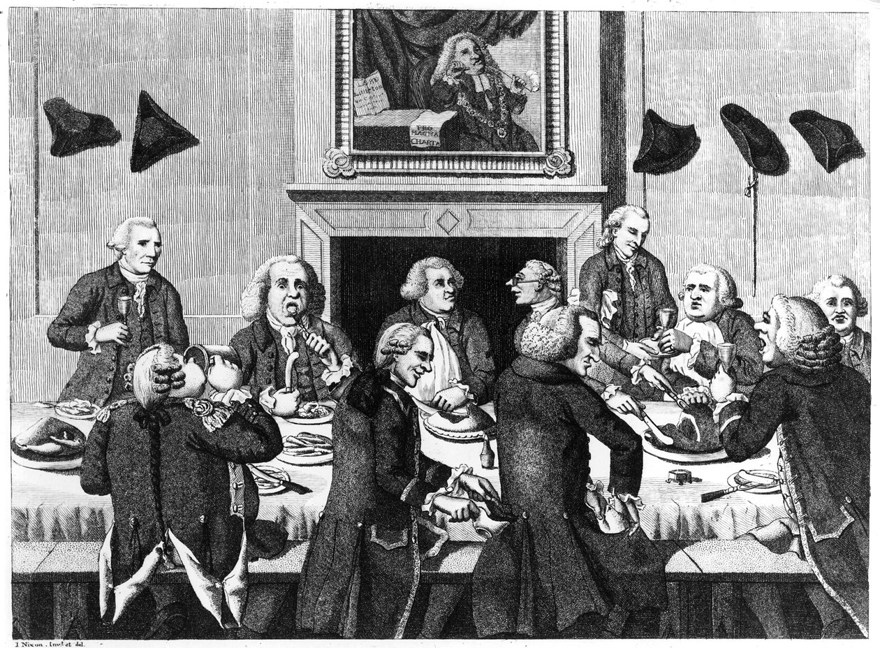 テイスティング、1782（彫刻） 作： ジョン・ニクソン