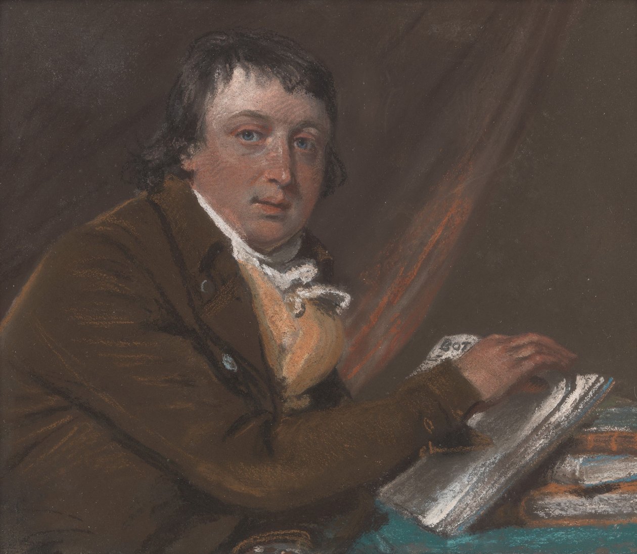 ウィリアム・カーティス（1746-1799）、昆虫学者、植物学者 作： ジョン・ラファエル・スミス