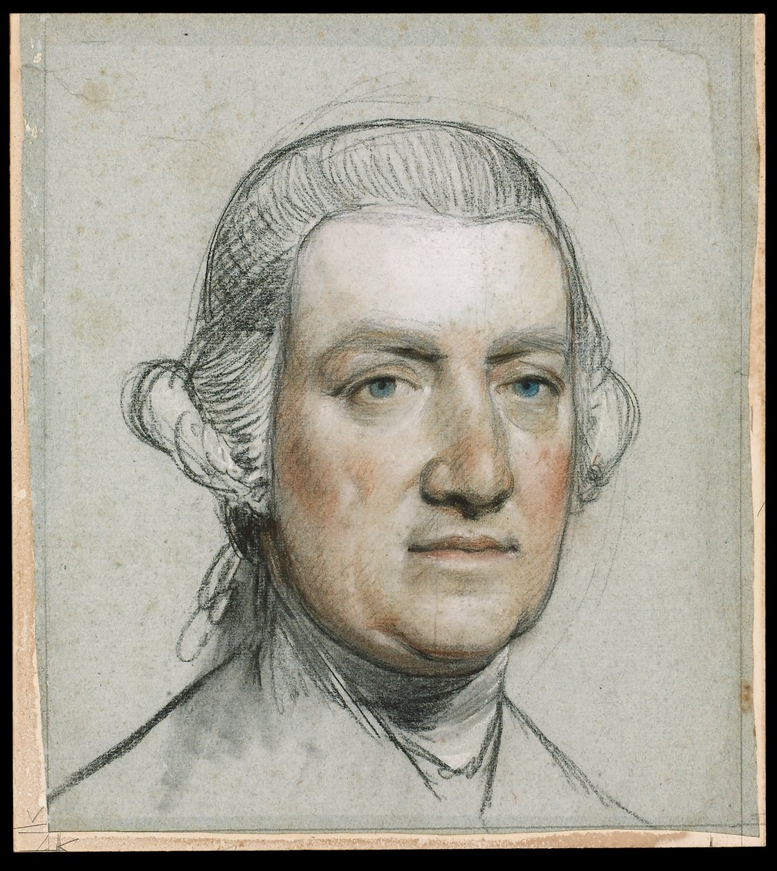 ネヴィル・マスケリン（1732-1811）1776年頃（紙にチョーク） 作： ジョン・ラッセル