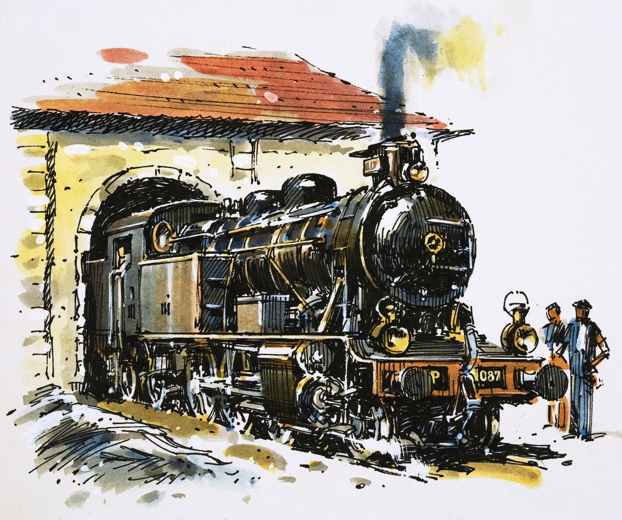 スピードとパワーの世界1929年製のホンシェル製2-6-4タンク機関車 作： ジョン・S・スミス