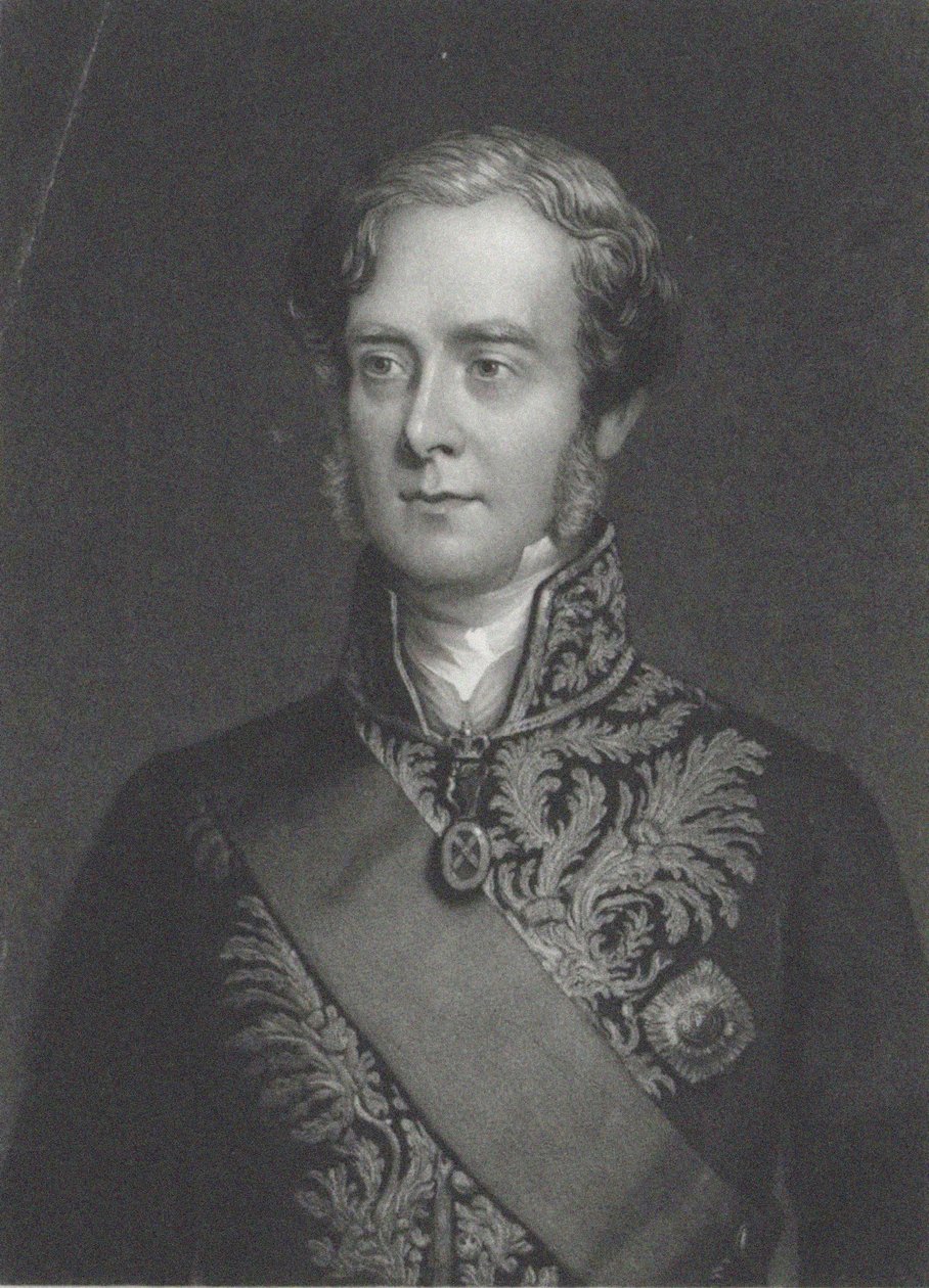 ジョージヴィリエの肖像、第4クラレンドン伯爵1800-1870。 作： ジョン・サーテン