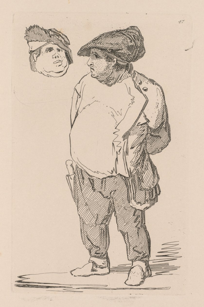 スタディは無料です。Plate47、A Study、1838。 作： ジョンセルコットマン