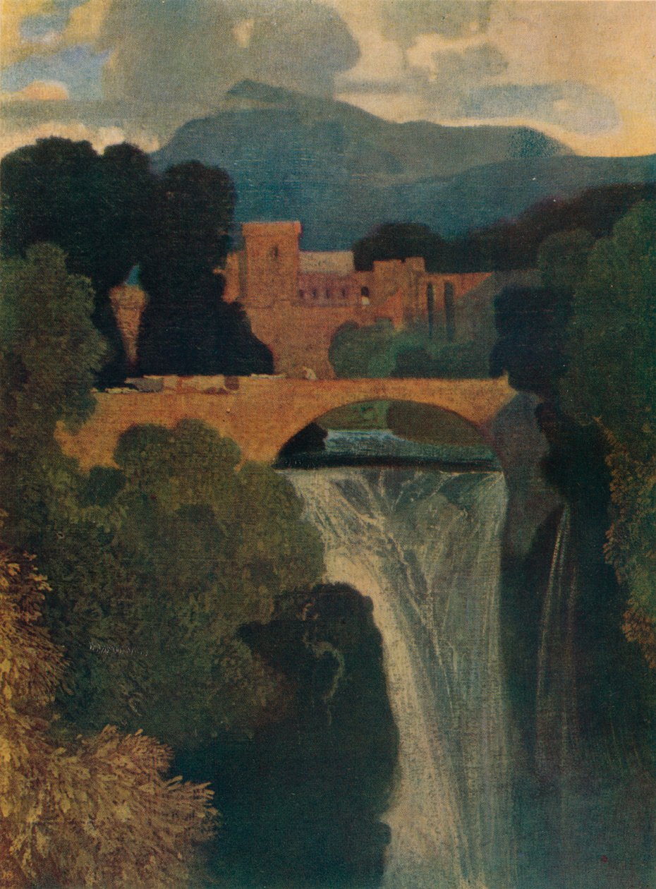滝、c1807、1923 作： ジョンセルコットマン