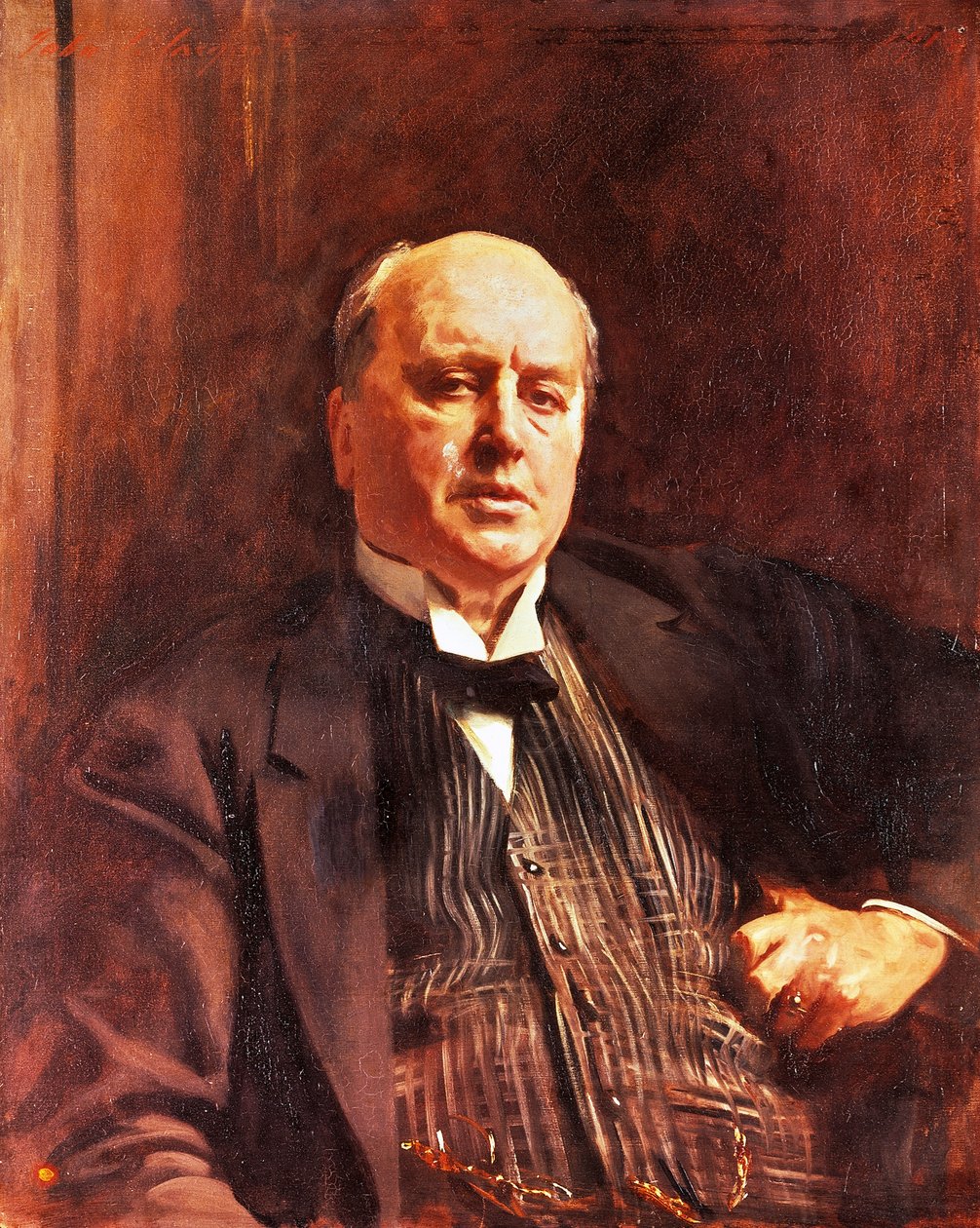 ジーン・ヘンリー Jean Henry「自画像」油彩 12号 大作 ヘンリー・ジェイムズの肖像 (1846-1916)