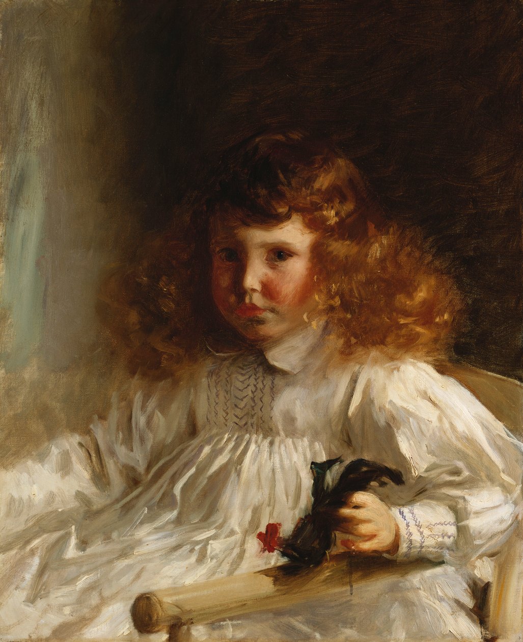 若い男の子としてのリロイ・キングの肖像、1888 作： ジョン・シンガー・サージェント