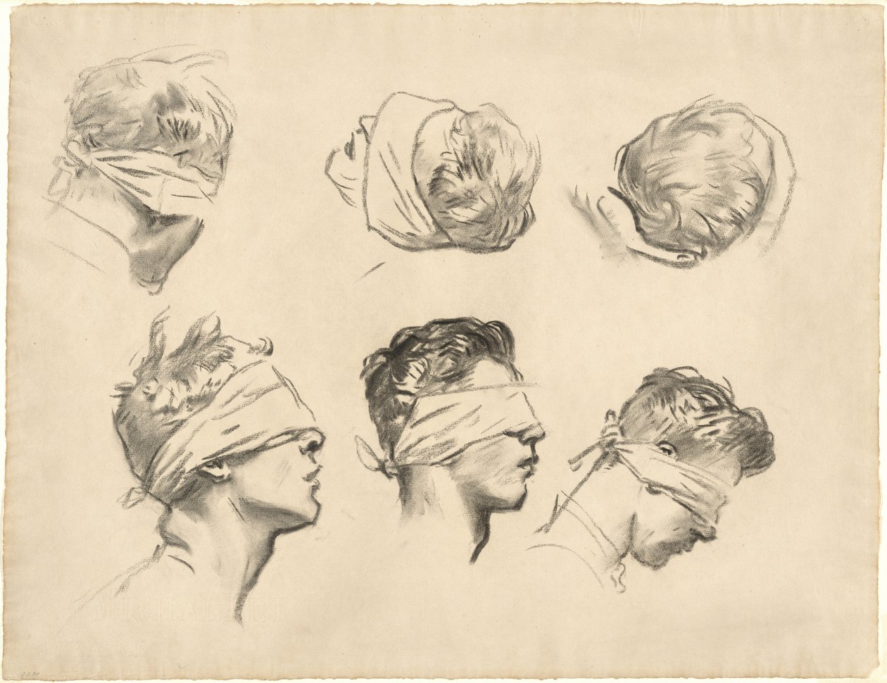 ガス化のための研究、1918-1919年。 作： ジョン・シンガー・サージェント
